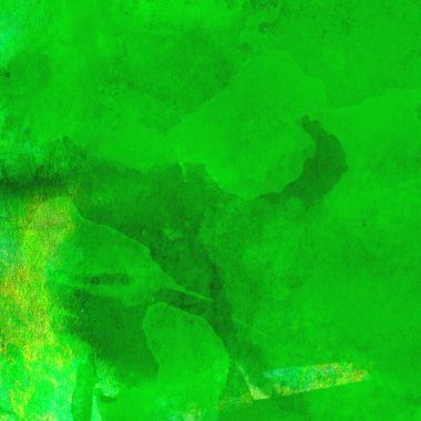 Koyu ve parlak yeşil tonlarıyla suluboya sanatsal arkaplan