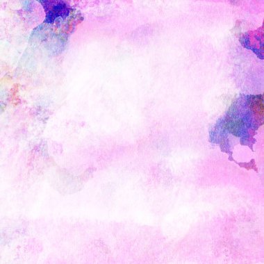 Soyut suluboya leylak ve mavi desenli arkaplan.