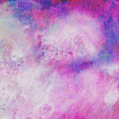 Soyut suluboya leylak ve mavi desenli arkaplan.