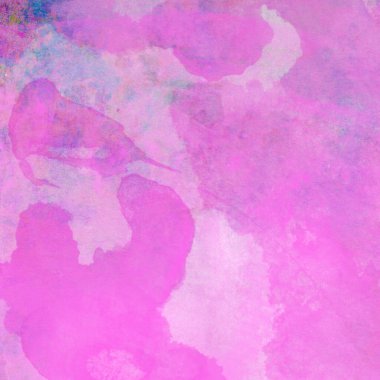 Soyut suluboya leylak ve mavi desenli arkaplan.