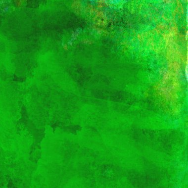 Koyu ve parlak yeşil tonlarıyla suluboya sanatsal arkaplan