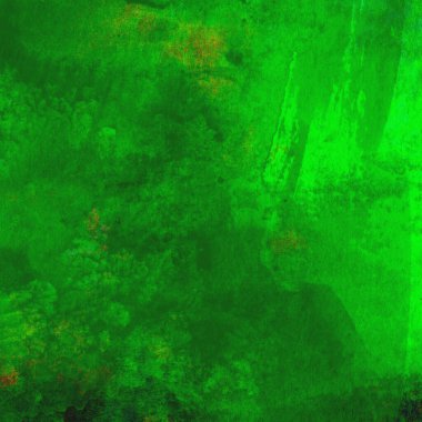 Koyu ve parlak yeşil tonlarıyla suluboya sanatsal arkaplan