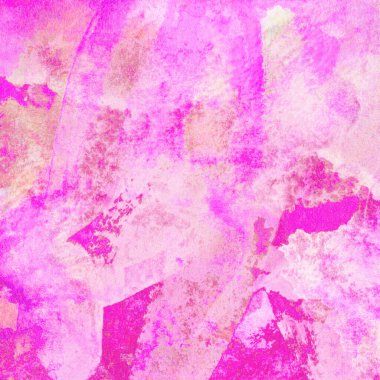 Sarı, pembe ve kırmızı renklerle soyut suluboya desenleri