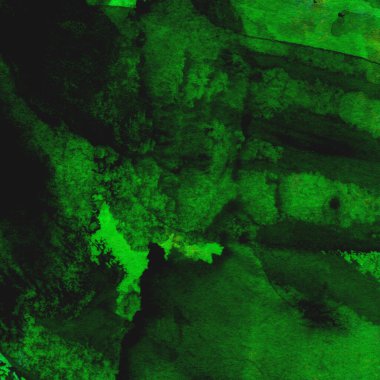 Koyu ve parlak yeşil tonlarıyla suluboya sanatsal arkaplan