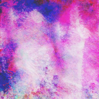 Soyut suluboya leylak ve mavi desenli arkaplan.