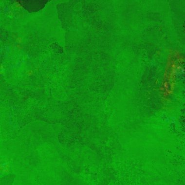 Parlak ve koyu yeşil tonlardan oluşan soyut renkli suluboya desenli arkaplan