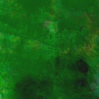 Parlak ve koyu yeşil tonlardan oluşan soyut renkli suluboya desenli arkaplan