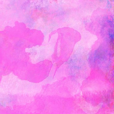 Soyut renkli suluboya desen arkaplan pembe ve mor renklerle yapılır