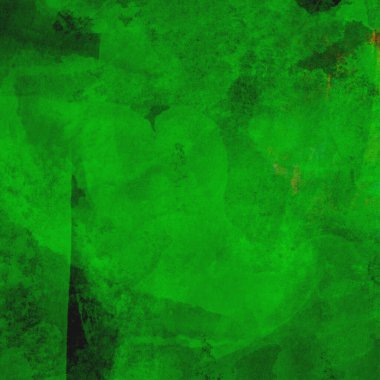 Parlak ve koyu yeşil tonlardan oluşan soyut renkli suluboya desenli arkaplan