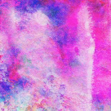 Soyut suluboya leylak ve mavi desenli arkaplan.