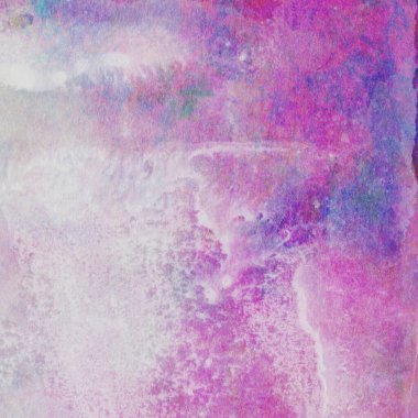 Soyut renkli suluboya desen arkaplan pembe ve mor renklerle yapılır