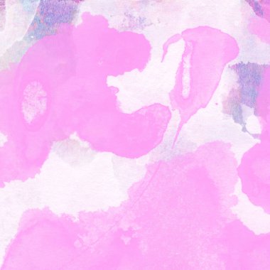 Soyut renkli suluboya desen arkaplan pembe ve mor renklerle yapılır