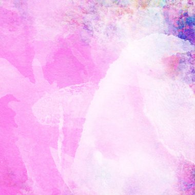 Soyut renkli suluboya desen arkaplan pembe ve mor renklerle yapılır