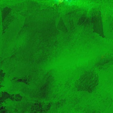 Parlak ve koyu yeşil tonlardan oluşan soyut renkli suluboya desenli arkaplan