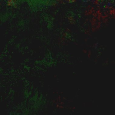 Sarı, mavi ve kırmızı tonlarda soyut yeşil suluboya tasarımı