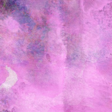 Soyut renkli suluboya desen arkaplan pembe ve mor renklerle yapılır