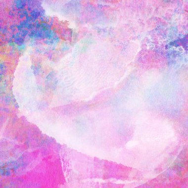 Soyut suluboya leylak ve mavi desenli arkaplan.