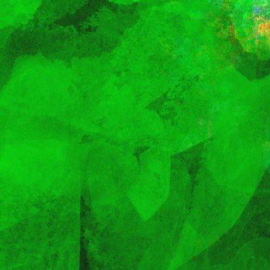 Parlak ve koyu yeşil tonlardan oluşan soyut suluboya desenli arkaplan
