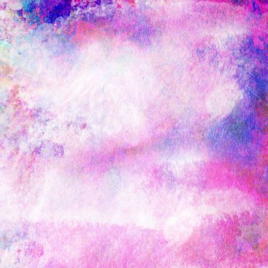 Soyut suluboya leylak ve mavi desenli arkaplan.