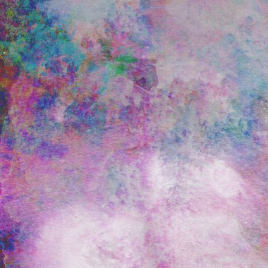 Mavi, yeşil, pembe ve sarı renklerle suluboya arkaplan