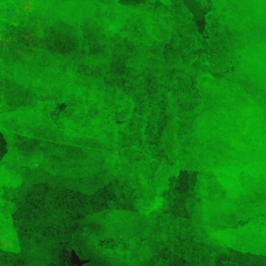 Parlak ve koyu yeşil tonlardan oluşan soyut suluboya desenli arkaplan