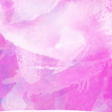 Soyut suluboya deseni pembe ve mor tonlardan yapılır