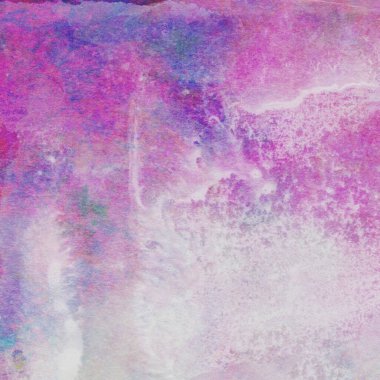 Soyut suluboya deseni pembe ve mor tonlardan yapılır