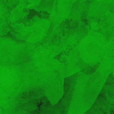 Parlak ve koyu yeşil tonlardan oluşan soyut suluboya desenli arkaplan