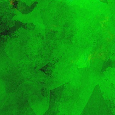 Parlak ve koyu yeşil tonlardan oluşan soyut suluboya desenli arkaplan