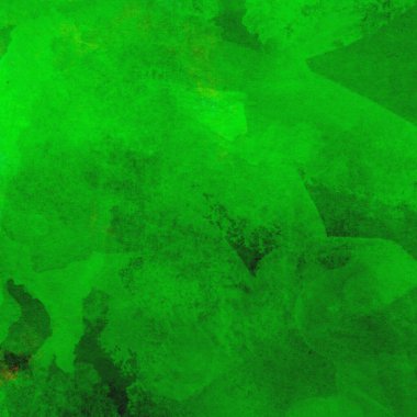 Parlak ve koyu yeşil tonlardan oluşan soyut suluboya desenli arkaplan
