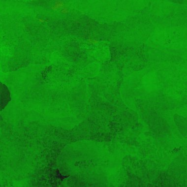 Parlak ve koyu yeşil tonlardan oluşan soyut suluboya desenli arkaplan