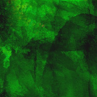 Parlak ve yeşil tonlardan oluşan soyut suluboya deseni