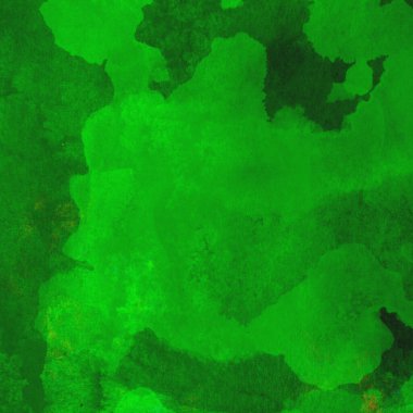 Parlak ve yeşil tonlardan oluşan soyut suluboya deseni