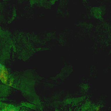 Parlak ve yeşil tonlardan oluşan soyut suluboya deseni