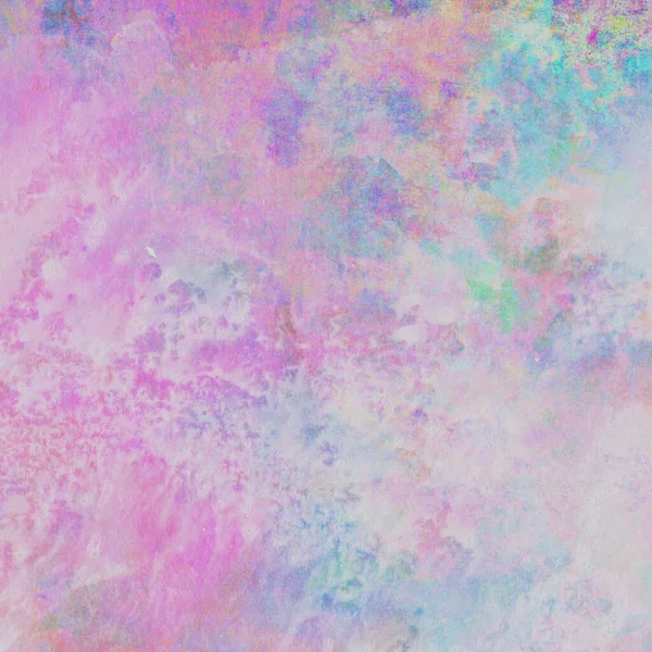 Mavi, yeşil, pembe ve sarı renklerle suluboya arkaplan