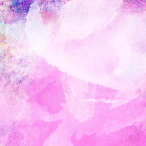 Soyut suluboya leylak ve mavi desenli arkaplan.