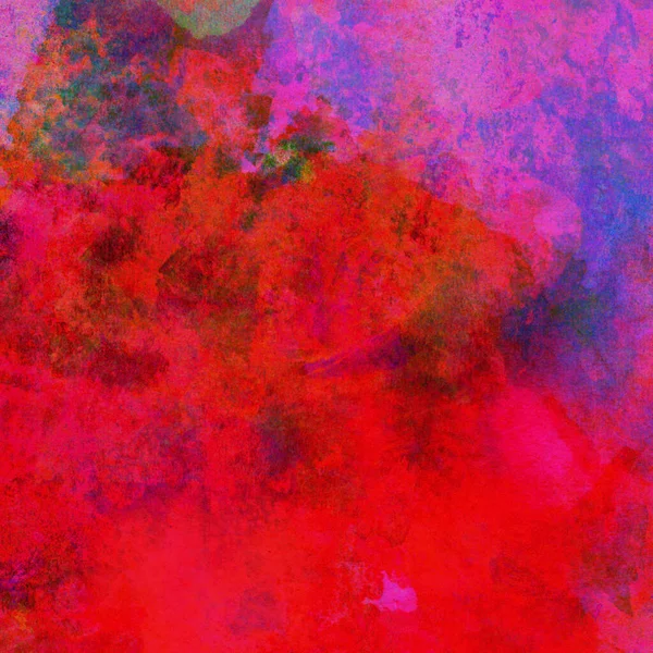 Pembe, kırmızı ve turuncu renkli suluboya lekeleri olan soyut renkli arkaplan