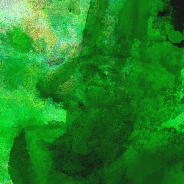 Abstrakte Bunte Aquarell Muster Hintergrund Mit Hellen Und Dunklen Grüntönen — Stockfoto