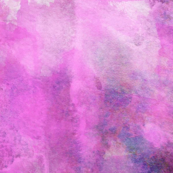 ピンクとバイオレットの色で作られた抽象的なカラフルな水彩パターンの背景 — ストック写真