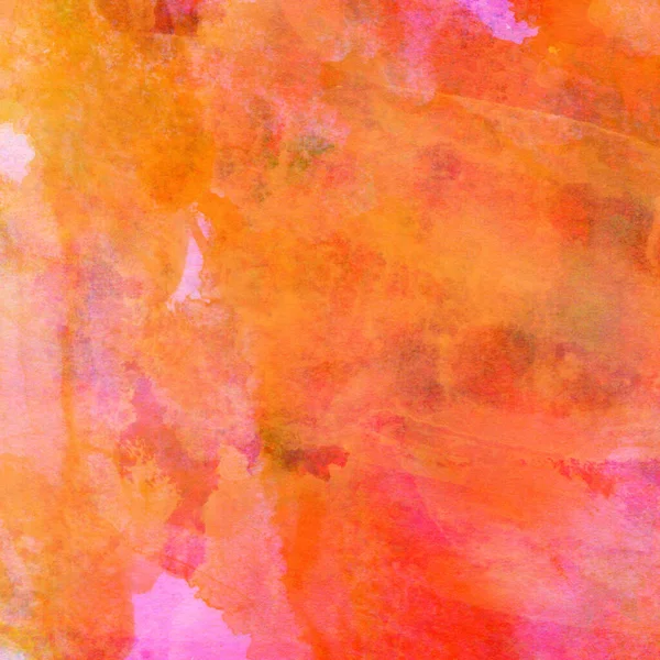 Sarı, pembe ve kırmızı renklerle soyut suluboya desenleri