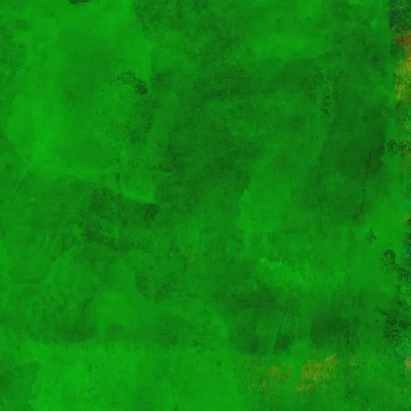 Parlak ve koyu yeşil tonlardan oluşan soyut suluboya desenli arkaplan