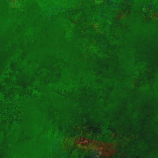 Parlak ve koyu yeşil tonlardan oluşan soyut suluboya desenli arkaplan