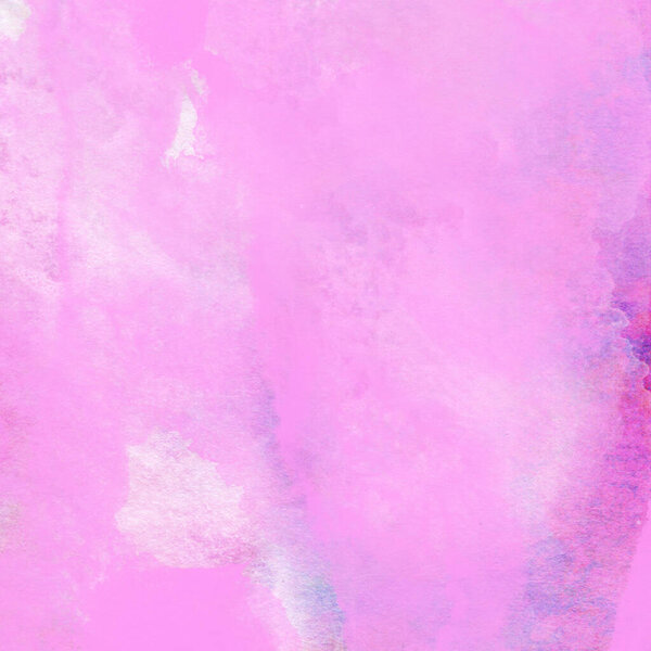Abstract watercolor pattern made with pink and violet tones