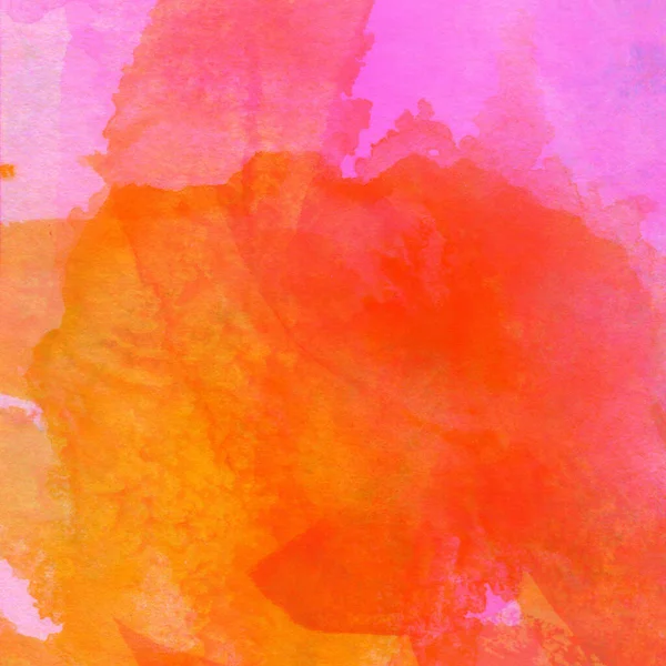 Sarı, pembe ve kırmızı renklerle soyut suluboya desenleri