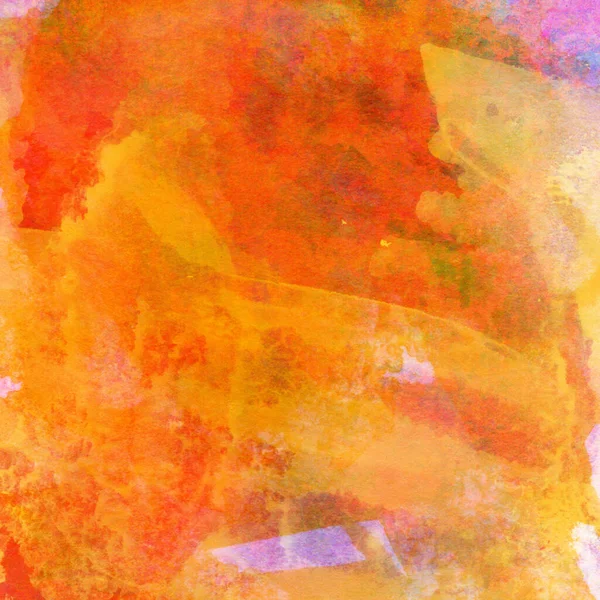 Абстрактний Барвистий Фон Акварельними Мийками Рожевого Червоного Помаранчевого Кольорів — стокове фото