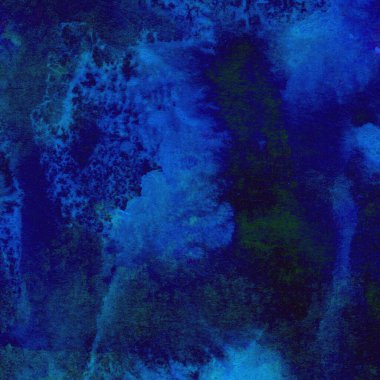 Mavi ve yeşil renklerden oluşan soyut suluboya desenli arka plan