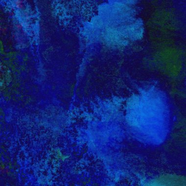 Mavi ve yeşil renklerden oluşan soyut suluboya desenli arkaplan