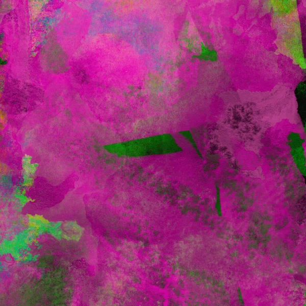 Jasne Abstrakcyjne Tło Wykonane Farbami Akwarelowymi Kolorach Mieszanym Różowym Zielonym — Zdjęcie stockowe
