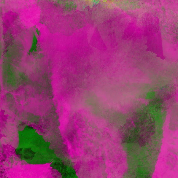 Abstract Watercolor Background Made Green Pink Colors — Stock Photo, Image