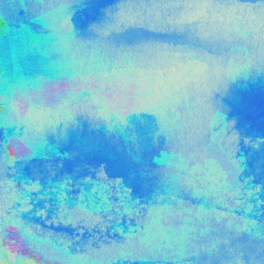 Soyut suluboya leylak ve mavi desenli arkaplan.